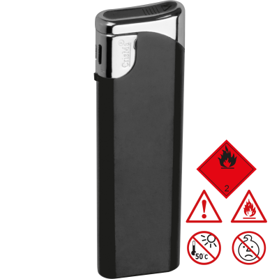 ELECTRONIC PLASTIC LIGHTER in Black