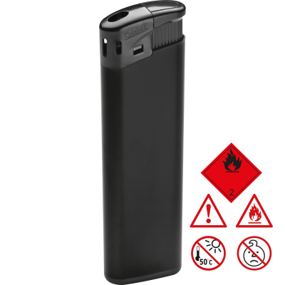 ELECTRONIC PLASTIC LIGHTER in Black