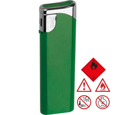 ELECTRONIC PLASTIC LIGHTER in Green