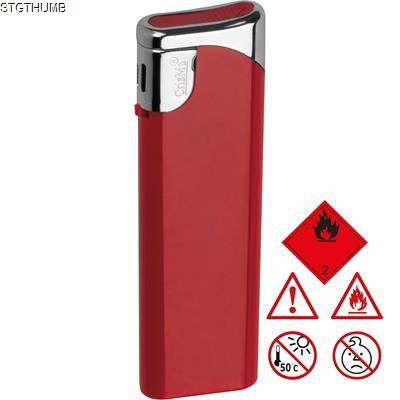 ELECTRONIC PLASTIC LIGHTER in Red