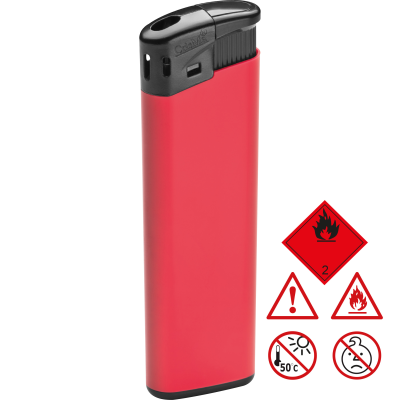 ELECTRONIC PLASTIC LIGHTER in Red