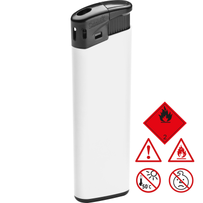 ELECTRONIC PLASTIC LIGHTER in White