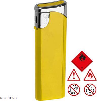 ELECTRONIC PLASTIC LIGHTER in Yellow