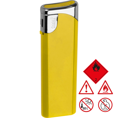 ELECTRONIC PLASTIC LIGHTER in Yellow