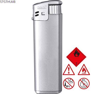ELECTRONIC REFILLABLE POCKET LIGHTER in Grey