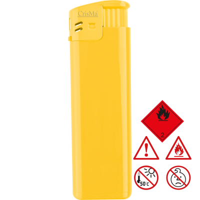 ELECTRONIC REFILLABLE POCKET LIGHTER in Yellow