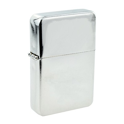 HIGH POLISH SILVER CHROME BUDGET PETROL LIGHTER