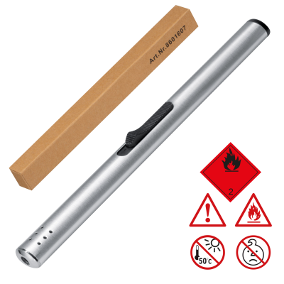 SLIM METAL ELECTRONIC LIGHTER in Grey