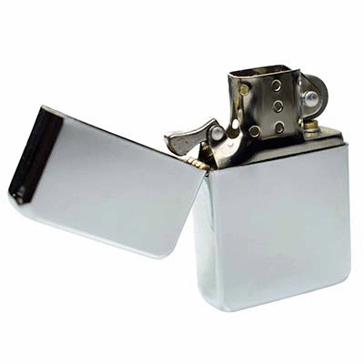 STEEL STAR LIGHTER in Silver Chrome