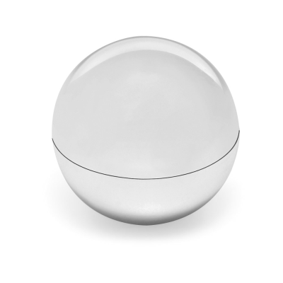 ALBA LIP BALM with ABS Round-Shaped Packaging in Silver
