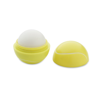 LIP BALM in Tennis Ball Shape in Yellow