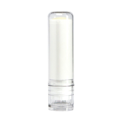 LIP BALM STICK CLEAR TRANSPARENT FROSTED CONTAINER & CAP, 4