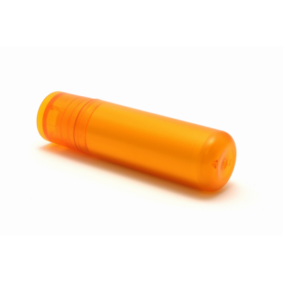 LIP BALM STICK ORANGE FROSTED CONTAINER & CAP
