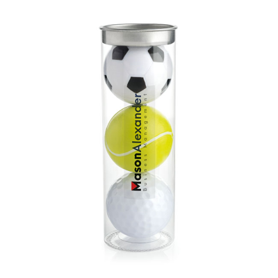 SET OF SPORTS BALL LIP BALMS in a Tube