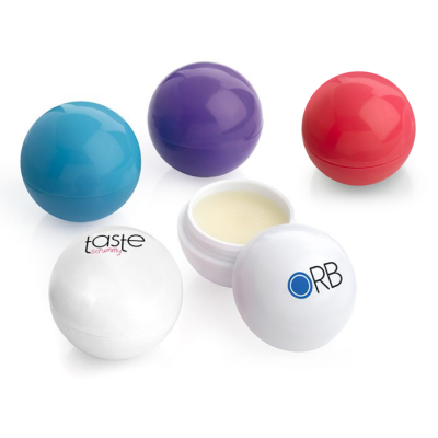 WHITE BALL SHAPE LIP BALM