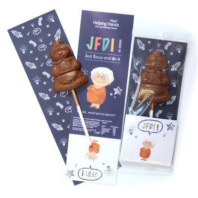 BESPOKE SHAPE MILK CHOCOLATE LOLLIPOP