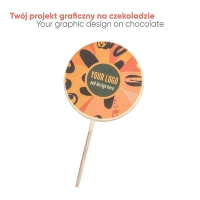 CHOCOLATE LOLLIPOP with Print Lolly Font