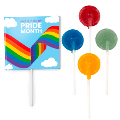 FLAT LOLLIPOP ASSORTED ENVELOPE PRIDE