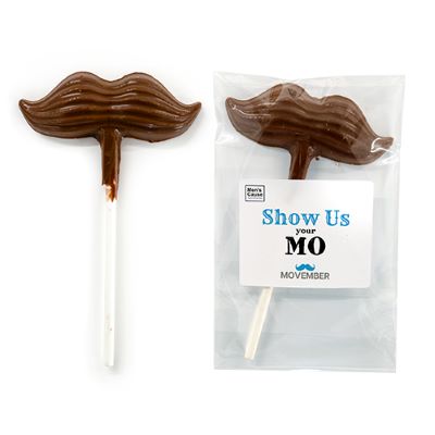 MOUSTACHE CHOCOLATE LOLLIPOP