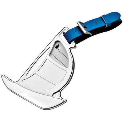 METAL BOAT LUGGAGE TAG in Silver