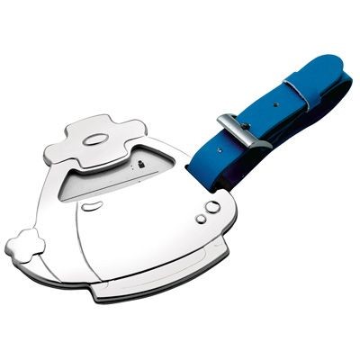 METAL HELICOPTER LUGGAGE TAG in Silver