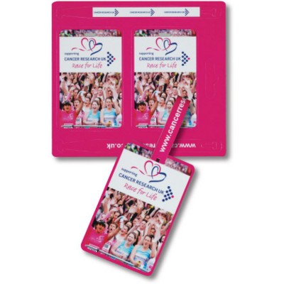 POLYPROPYLENE LUGGAGE TAG SET in White