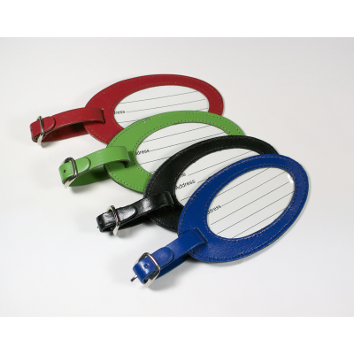 WARWICK GENUINE LEATHER OVAL LUGGAGE TAG