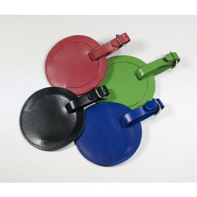 WARWICK GENUINE LEATHER ROUND LUGGAGE TAG