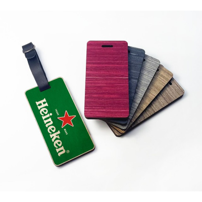 WOOD PLY LUGGAGE TAG - DESIGN 2