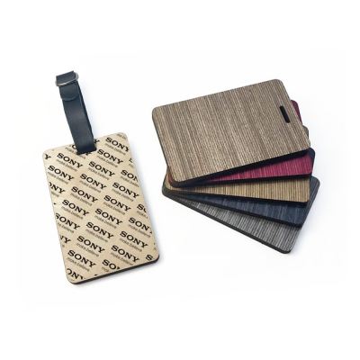 WOOD PLY LUGGAGE TAG - DESIGN 4