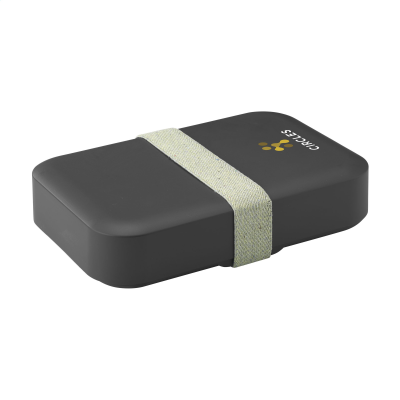 AMUSE RECYCLED PP LUNCH BOX LARGE in Grey & Green