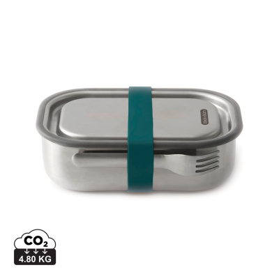 BLACK+BLUM STAINLESS STEEL METAL LUNCH BOX LARGE in Turquoise