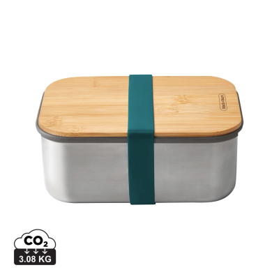 BLACK+BLUM STAINLESS STEEL METAL SANDWICH BOX LARGE in Turquoise
