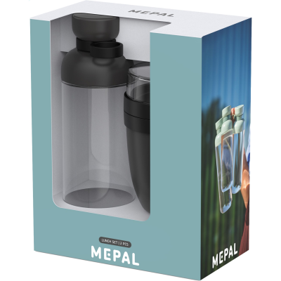 MEPAL LUNCHSET - LUNCHPOT VITA & WATER BOTTLE VITA in Nordic Black