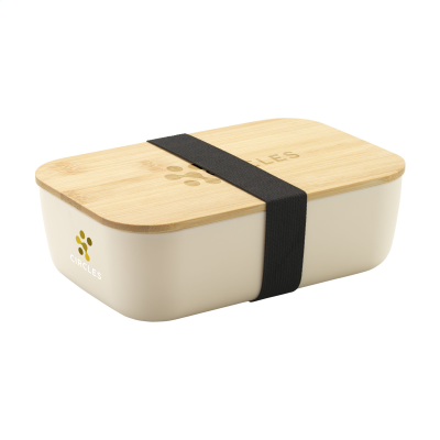 MIDORI BAMBOO LUNCH BOX in Beige - PROMOTIONAL CORPORATE GIFT