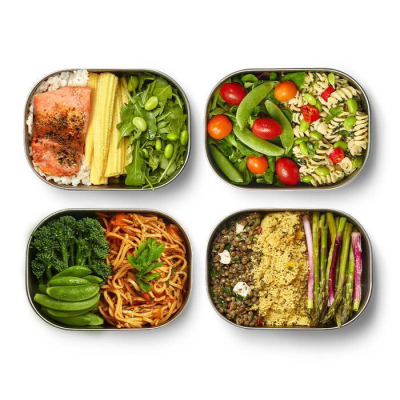 STAINLESS STEEL METAL LUNCH BOX - BLACK+BLUM