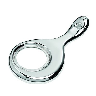 SIRIUS METAL MAGNIFIER GLASS with Pipe Handle in Silver