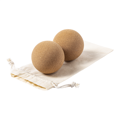 CORK MASSAGE BALLS in Natural