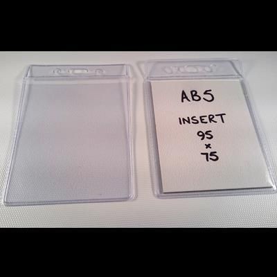 18MM HEADED CLEAR TRANSPARENT PVC BODIED PORTRAIT ID BADGE HOLDER