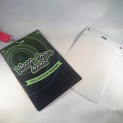 FULL COLOUR DIGITAL PRINTED PVC BADGE LANYARD HOLDER