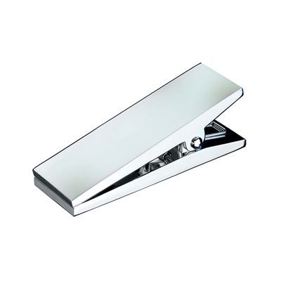 ELEGANCE METAL MEMO HOLDER CLIP in Silver