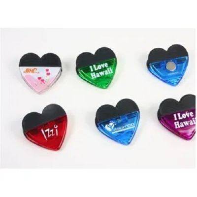 HEART SHAPE PLASTIC MAGNETIC CLIP