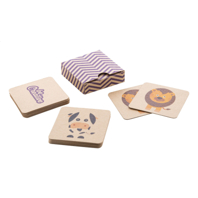 CUSTOM MEMORY GAME, ANIMALS in Natural
