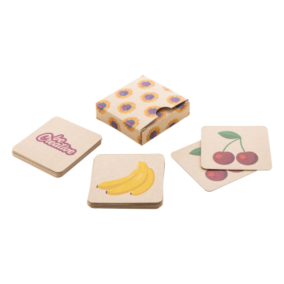 CUSTOM MEMORY GAME, FRUITS in Natural