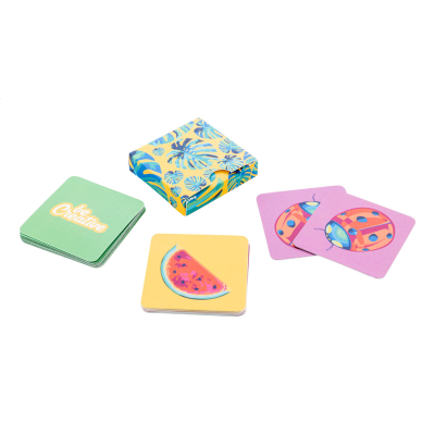 CUSTOM MEMORY GAME in White