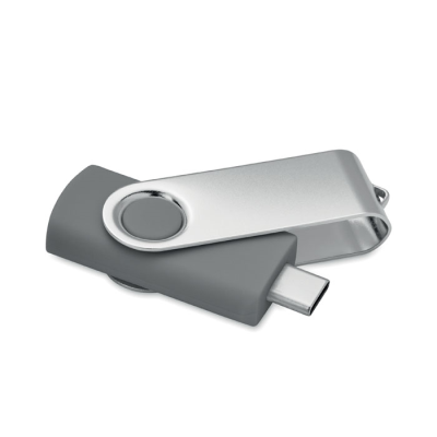 16GB USB FLASH 3,0 TYPE-C MO1401 in Grey - PROMOTIONAL CORPORATE GIFT