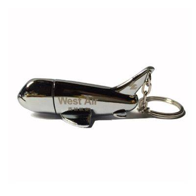 4GB AEROPLANE USB FLASH DRIVES with Keyring Chain - PROMOTIONAL CORPORATE GIFT