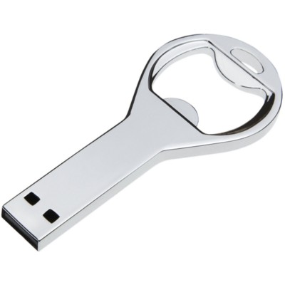 BABY KEY BOTTLER OPENER USB MEMORY STICK in Silver