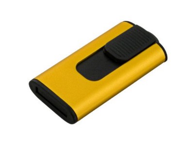 COB RETRACT USB FLASH DRIVE MEMORY STICK in Yellow