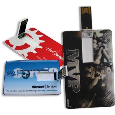 FLIP CARD USB MEMORY STICK in White